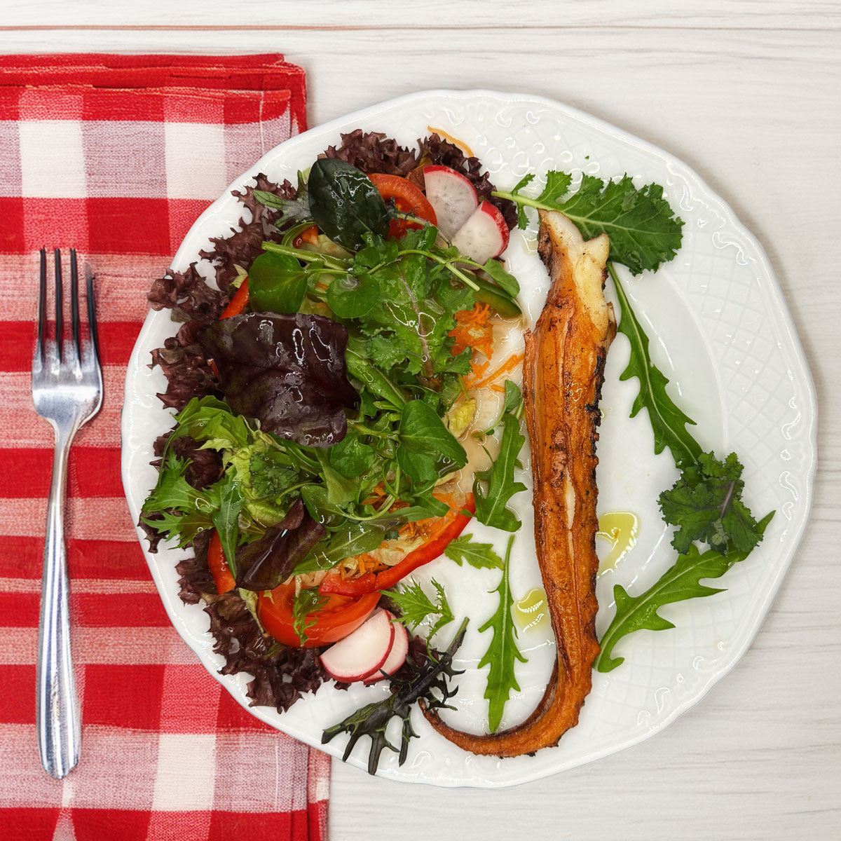 Salat-mit-Octupus